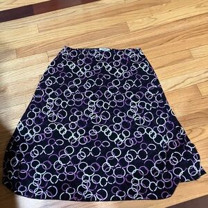 Stylish Black and Purple Skirt